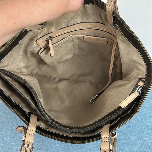 Michael Kors Jet Set East West Mirror Metallic Bronze Color Tote - Picture 6 of 12